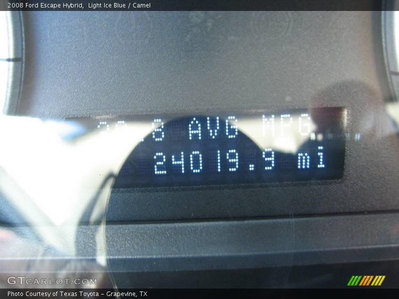 Light Ice Blue / Camel 2008 Ford Escape Hybrid