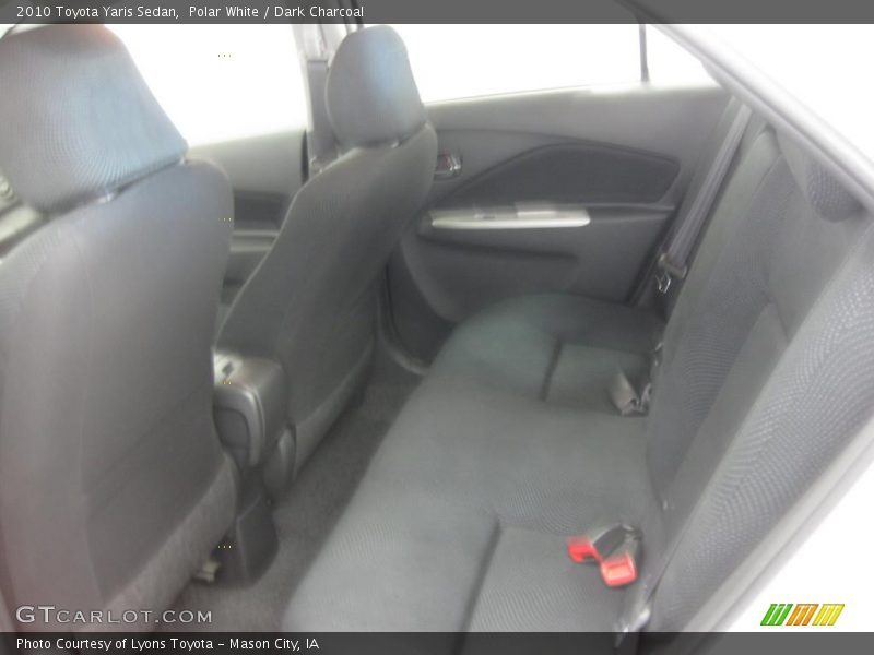 Polar White / Dark Charcoal 2010 Toyota Yaris Sedan