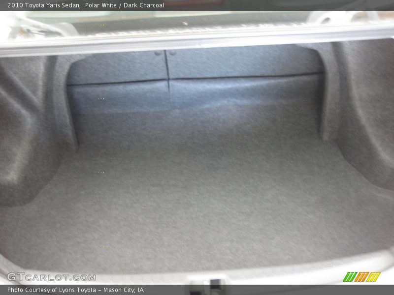 Polar White / Dark Charcoal 2010 Toyota Yaris Sedan