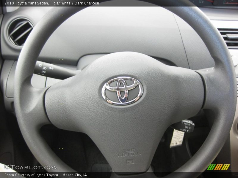 Polar White / Dark Charcoal 2010 Toyota Yaris Sedan