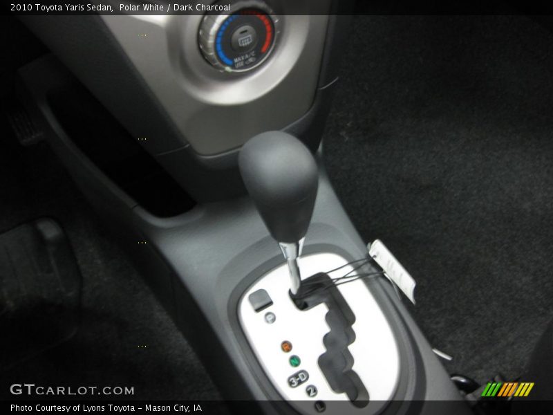 Polar White / Dark Charcoal 2010 Toyota Yaris Sedan