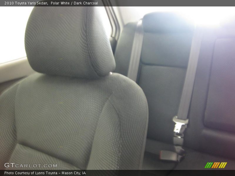 Polar White / Dark Charcoal 2010 Toyota Yaris Sedan