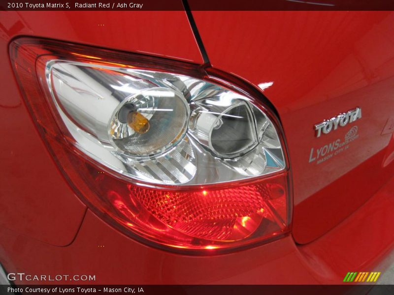 Radiant Red / Ash Gray 2010 Toyota Matrix S