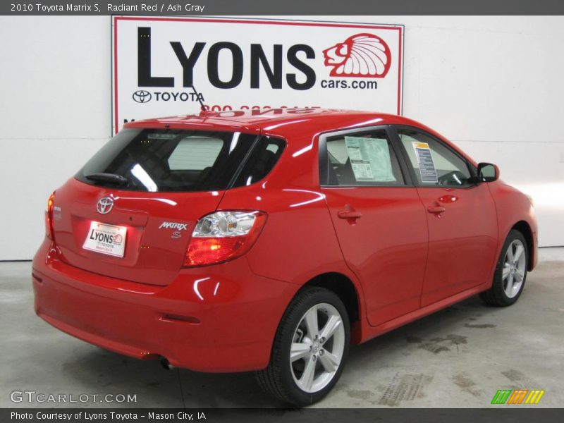 Radiant Red / Ash Gray 2010 Toyota Matrix S