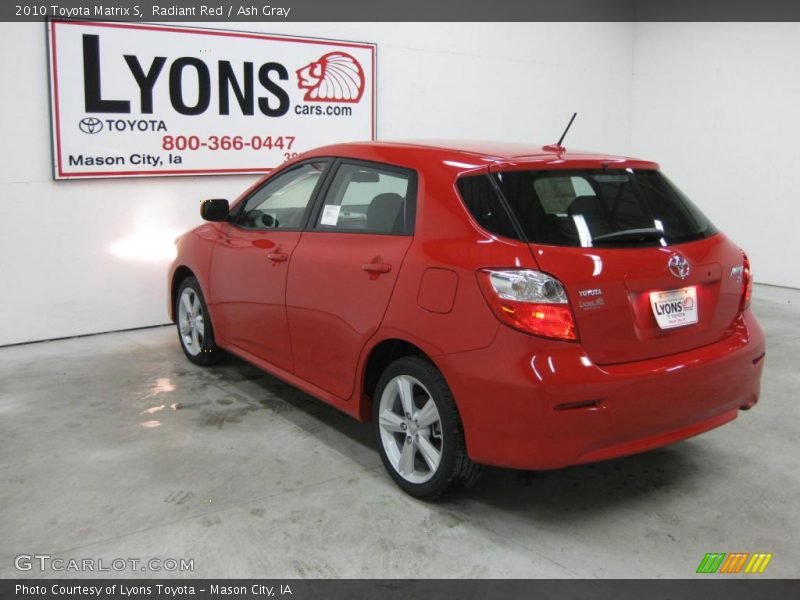 Radiant Red / Ash Gray 2010 Toyota Matrix S