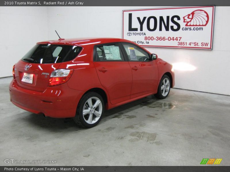 Radiant Red / Ash Gray 2010 Toyota Matrix S