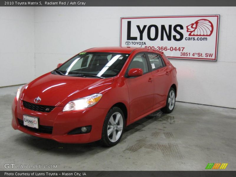 Radiant Red / Ash Gray 2010 Toyota Matrix S