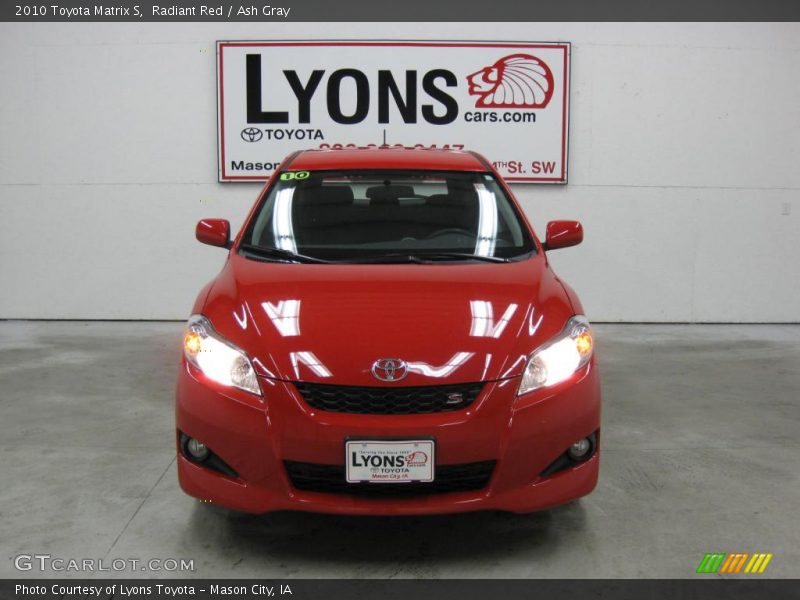 Radiant Red / Ash Gray 2010 Toyota Matrix S