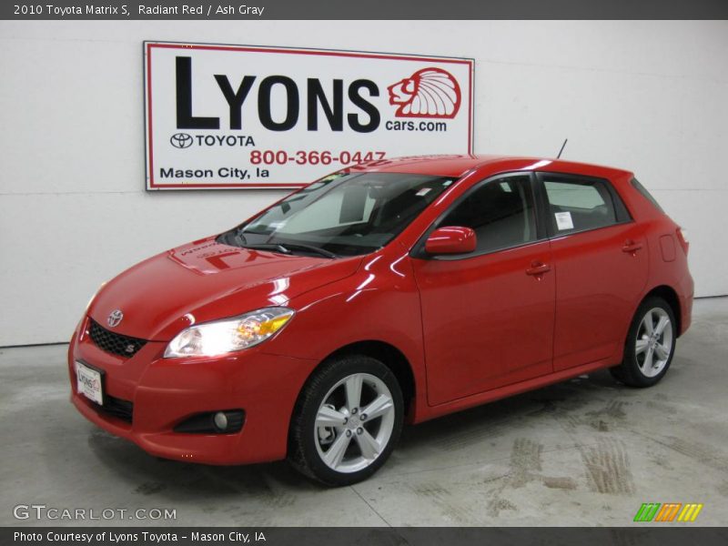 Radiant Red / Ash Gray 2010 Toyota Matrix S
