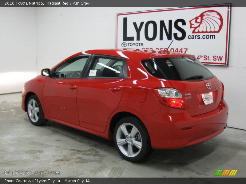 Radiant Red / Ash Gray 2010 Toyota Matrix S
