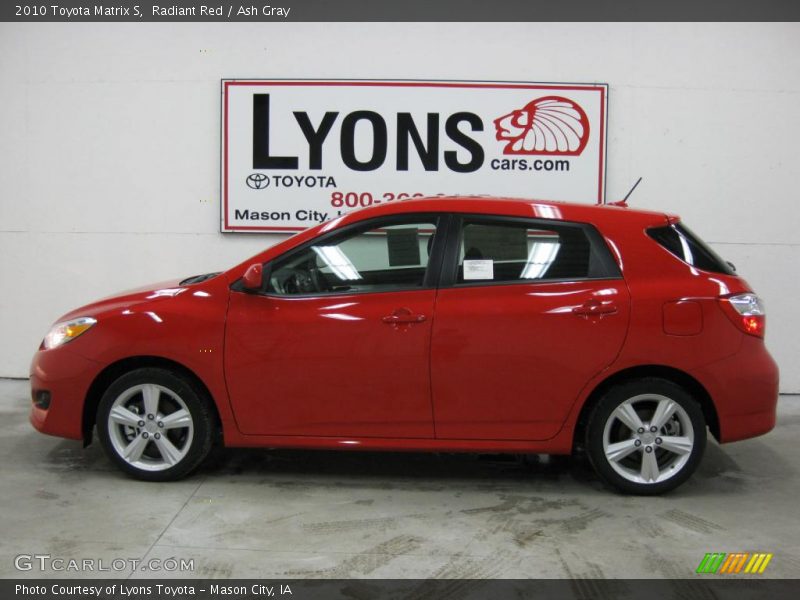 Radiant Red / Ash Gray 2010 Toyota Matrix S
