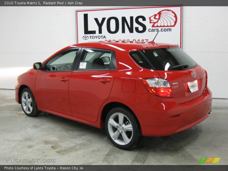 Radiant Red / Ash Gray 2010 Toyota Matrix S