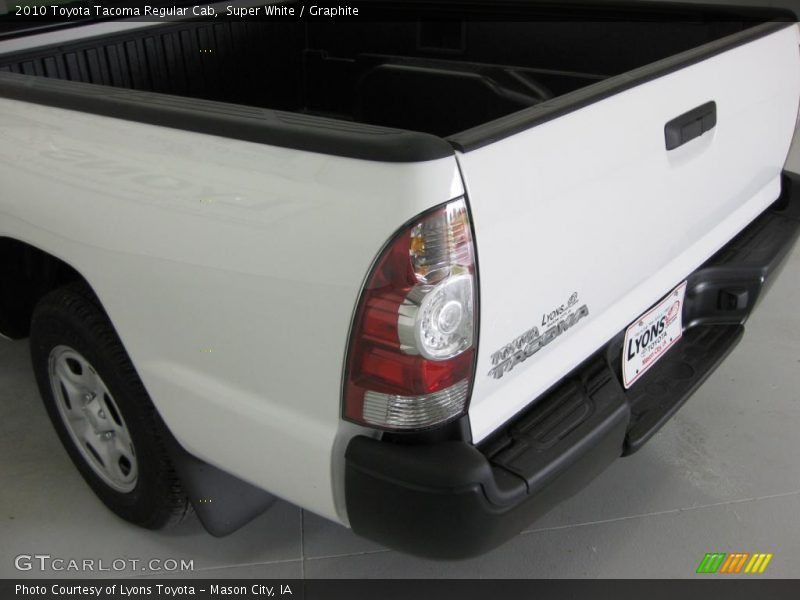 Super White / Graphite 2010 Toyota Tacoma Regular Cab