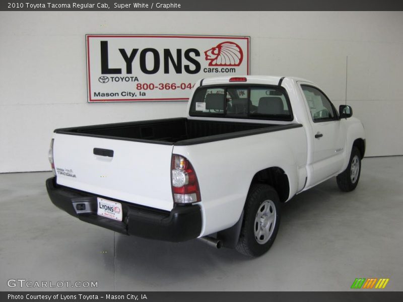 Super White / Graphite 2010 Toyota Tacoma Regular Cab