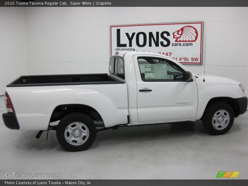 Super White / Graphite 2010 Toyota Tacoma Regular Cab