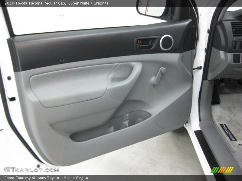 Super White / Graphite 2010 Toyota Tacoma Regular Cab