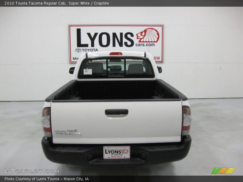Super White / Graphite 2010 Toyota Tacoma Regular Cab