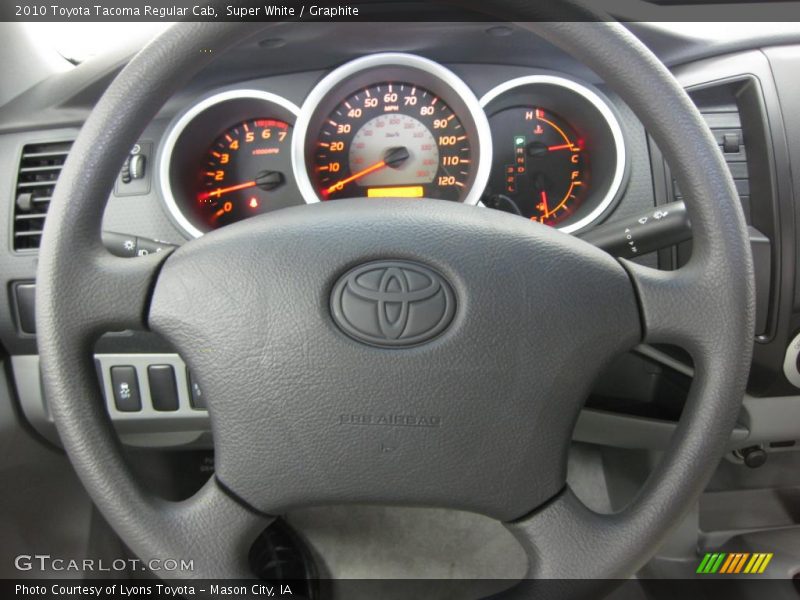 Super White / Graphite 2010 Toyota Tacoma Regular Cab