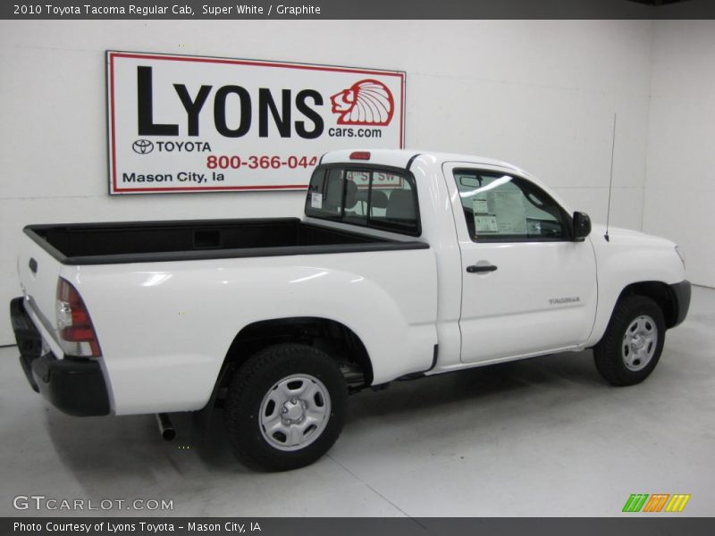 Super White / Graphite 2010 Toyota Tacoma Regular Cab