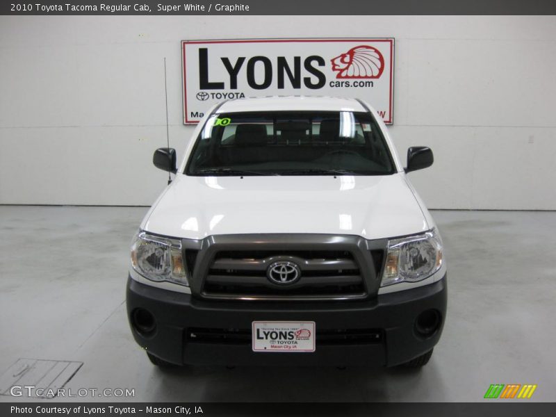 Super White / Graphite 2010 Toyota Tacoma Regular Cab