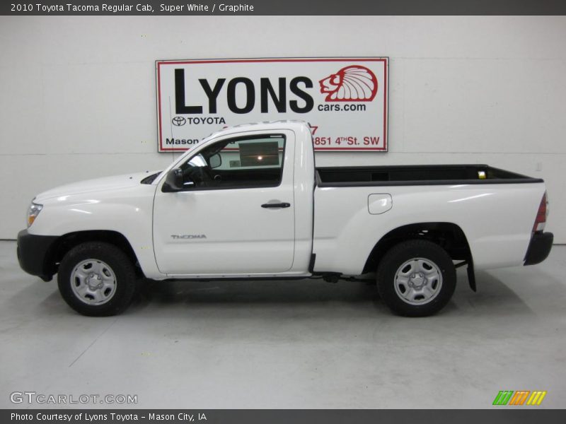 Super White / Graphite 2010 Toyota Tacoma Regular Cab