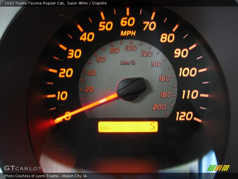 Super White / Graphite 2010 Toyota Tacoma Regular Cab