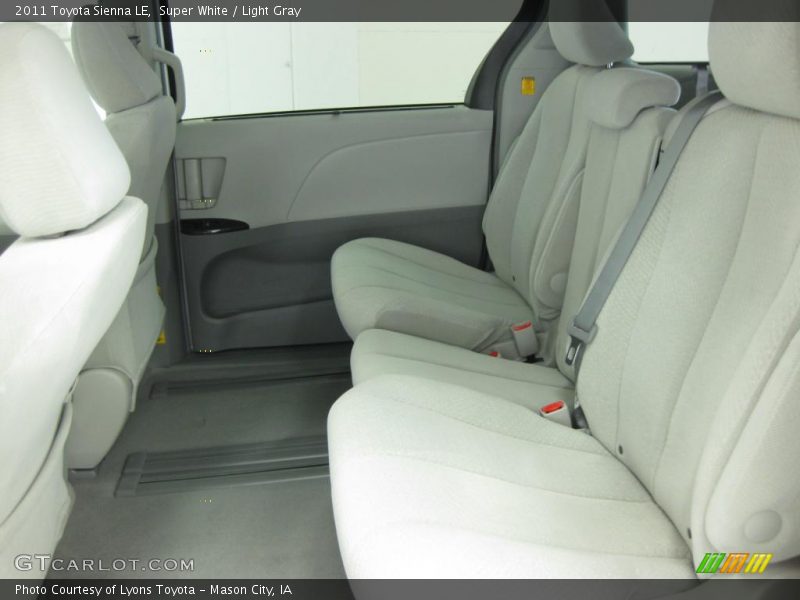 Super White / Light Gray 2011 Toyota Sienna LE