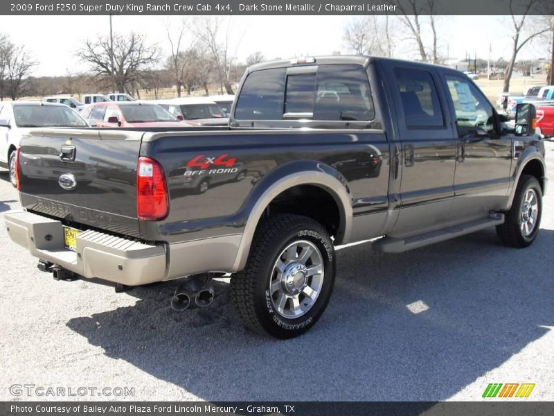 Dark Stone Metallic / Chaparral Leather 2009 Ford F250 Super Duty King Ranch Crew Cab 4x4