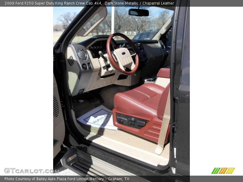 Dark Stone Metallic / Chaparral Leather 2009 Ford F250 Super Duty King Ranch Crew Cab 4x4