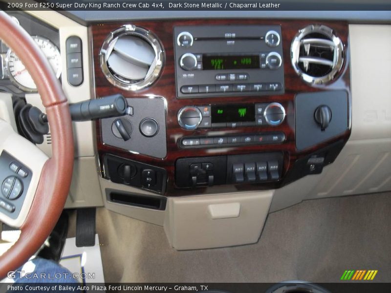 Dark Stone Metallic / Chaparral Leather 2009 Ford F250 Super Duty King Ranch Crew Cab 4x4