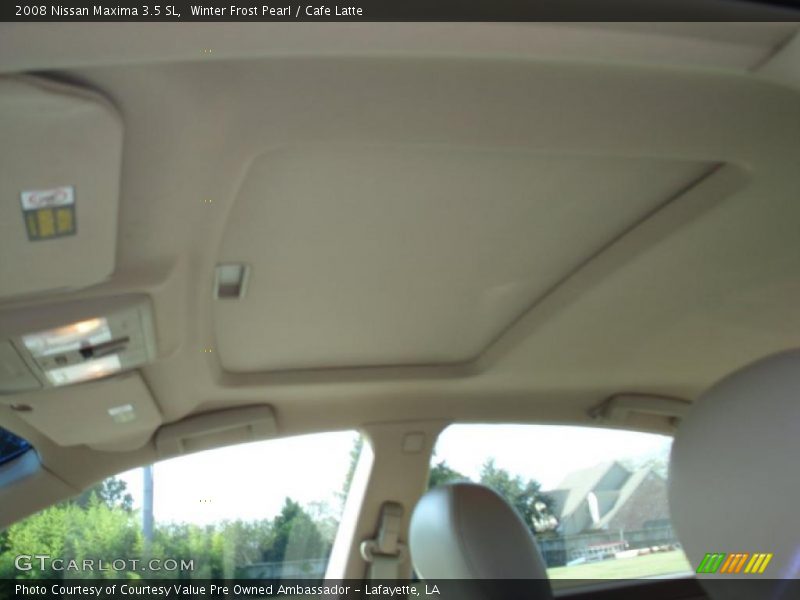 Winter Frost Pearl / Cafe Latte 2008 Nissan Maxima 3.5 SL