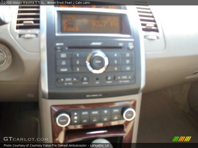 Winter Frost Pearl / Cafe Latte 2008 Nissan Maxima 3.5 SL