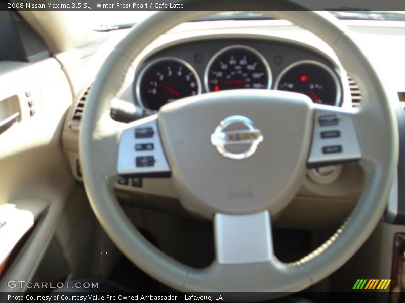 Winter Frost Pearl / Cafe Latte 2008 Nissan Maxima 3.5 SL