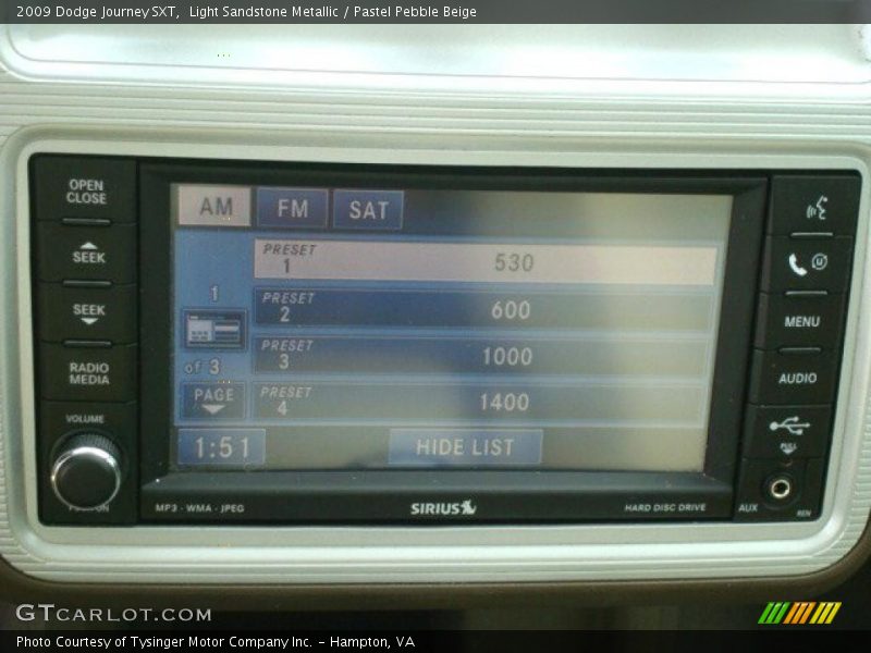 Light Sandstone Metallic / Pastel Pebble Beige 2009 Dodge Journey SXT