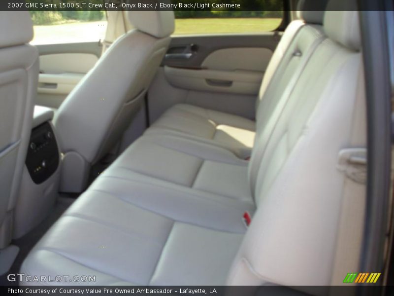 Onyx Black / Ebony Black/Light Cashmere 2007 GMC Sierra 1500 SLT Crew Cab
