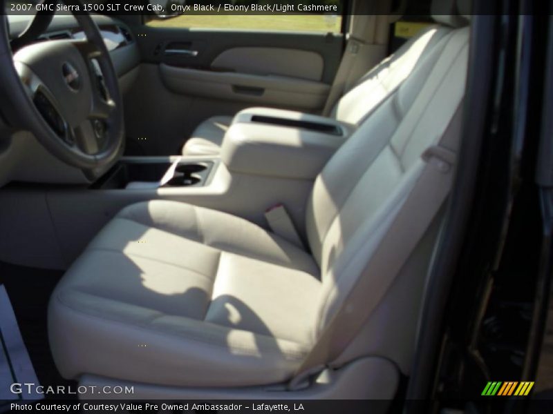 Onyx Black / Ebony Black/Light Cashmere 2007 GMC Sierra 1500 SLT Crew Cab