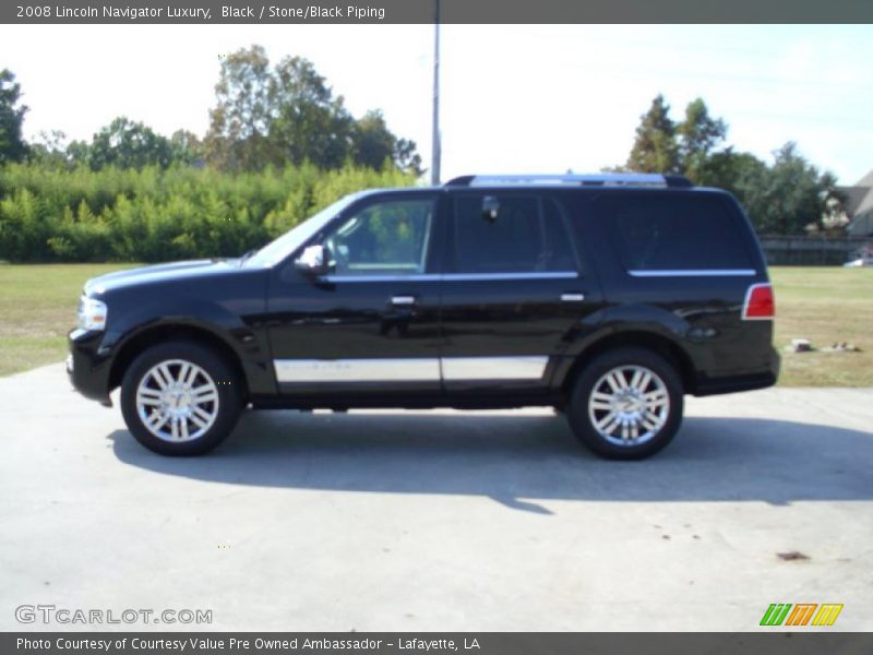 Black / Stone/Black Piping 2008 Lincoln Navigator Luxury