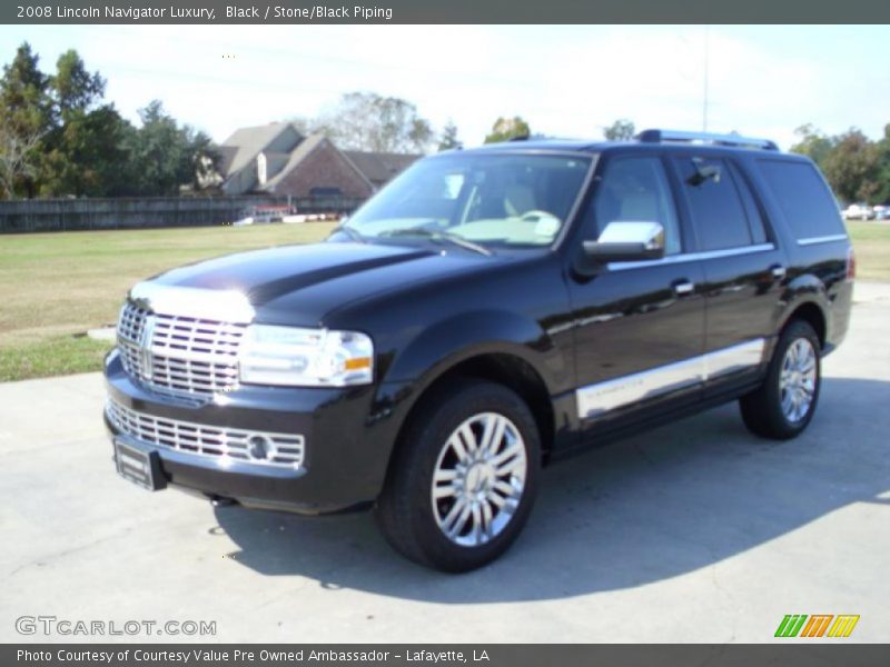 Black / Stone/Black Piping 2008 Lincoln Navigator Luxury