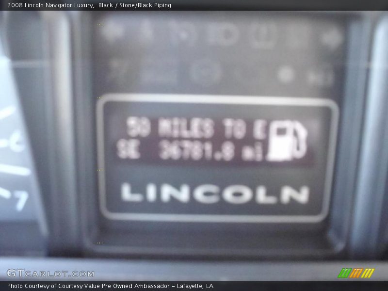 Black / Stone/Black Piping 2008 Lincoln Navigator Luxury
