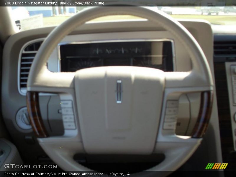 Black / Stone/Black Piping 2008 Lincoln Navigator Luxury