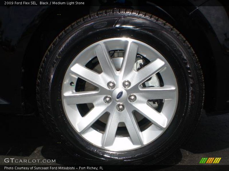 Black / Medium Light Stone 2009 Ford Flex SEL