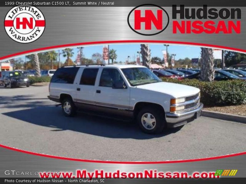 Summit White / Neutral 1999 Chevrolet Suburban C1500 LT