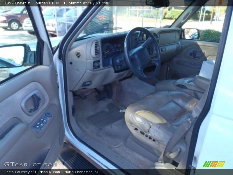 Summit White / Neutral 1999 Chevrolet Suburban C1500 LT