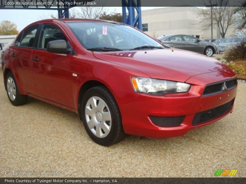 Rally Red Pearl / Black 2009 Mitsubishi Lancer DE
