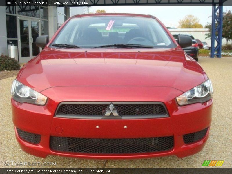 Rally Red Pearl / Black 2009 Mitsubishi Lancer DE