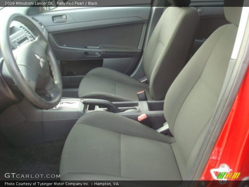 Rally Red Pearl / Black 2009 Mitsubishi Lancer DE