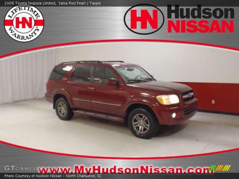 Salsa Red Pearl / Taupe 2006 Toyota Sequoia Limited