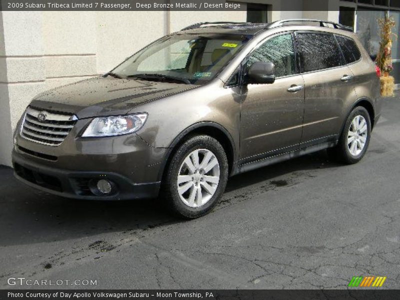 Deep Bronze Metallic / Desert Beige 2009 Subaru Tribeca Limited 7 Passenger