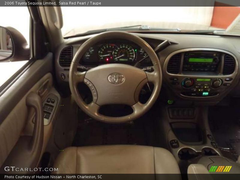 Salsa Red Pearl / Taupe 2006 Toyota Sequoia Limited