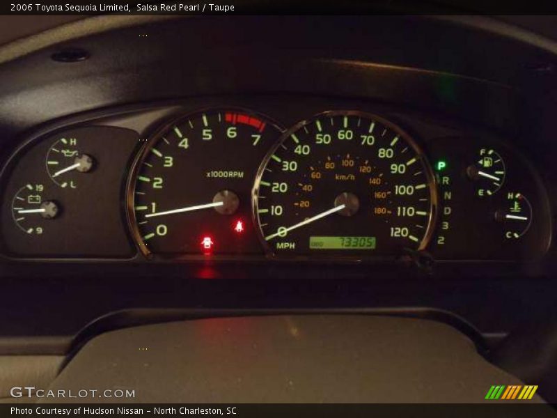 Salsa Red Pearl / Taupe 2006 Toyota Sequoia Limited